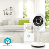 Nedis Caméra de Surveillance Intérieure Intelligente Full HD 1080p SmartLife Blanc