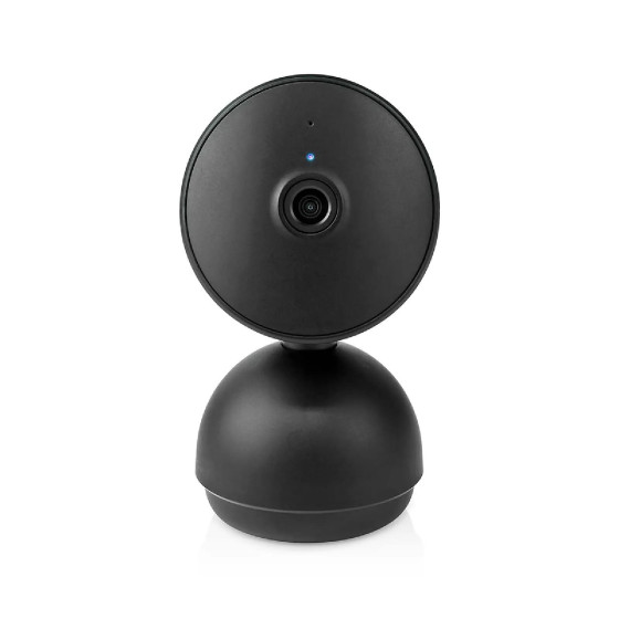 Nedis Caméra de surveillance Intelligente Full HD 1080p avec Base en Forme de Dôme Noir