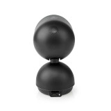 Nedis Caméra de surveillance Intelligente Full HD 1080p avec Base en Forme de Dôme Noir