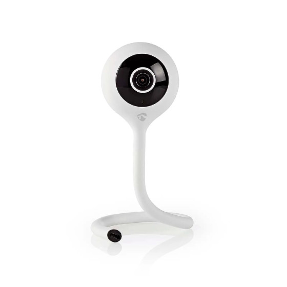 Nedis Caméra de surveillance Intérieure Intelligente Full HD 1080p Ajustable Blanc