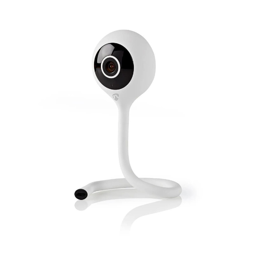 Nedis Caméra de surveillance Intérieure Intelligente Full HD 1080p Ajustable Blanc