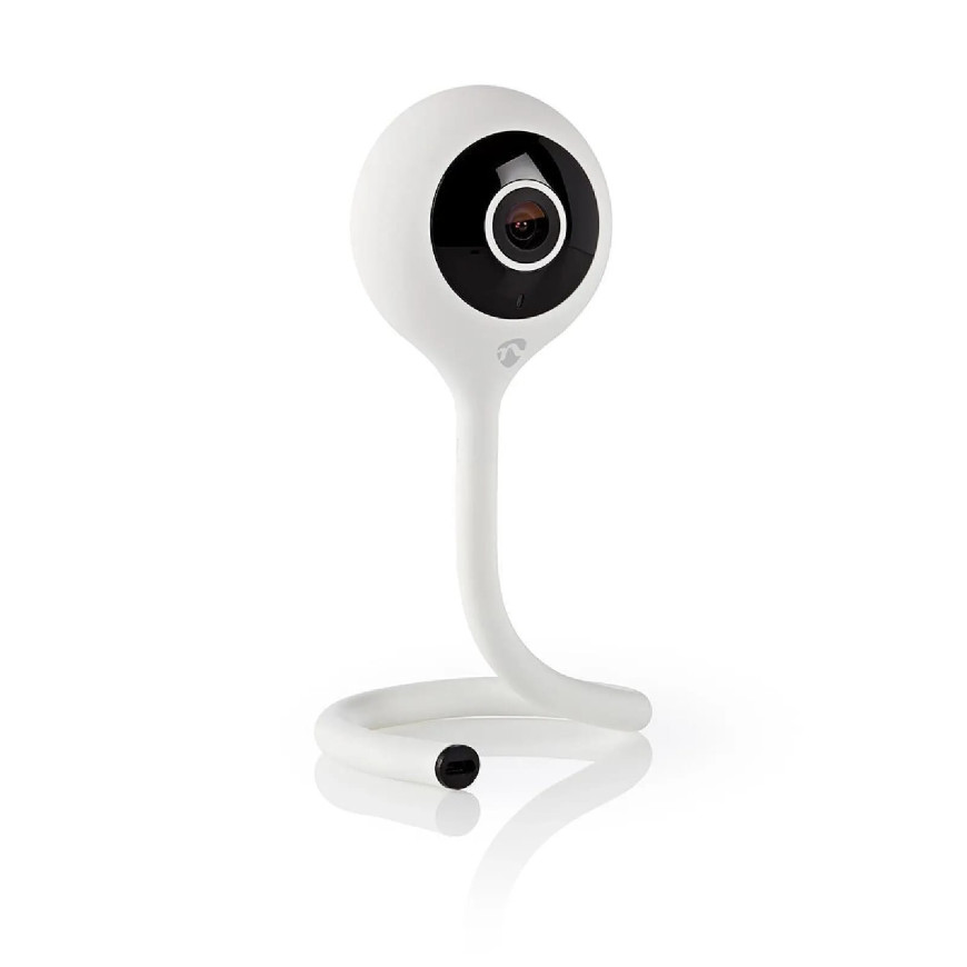 Nedis Caméra de surveillance Intérieure Intelligente Full HD 1080p Ajustable Blanc