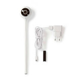 Nedis Caméra de surveillance Intérieure Intelligente Full HD 1080p Ajustable Blanc