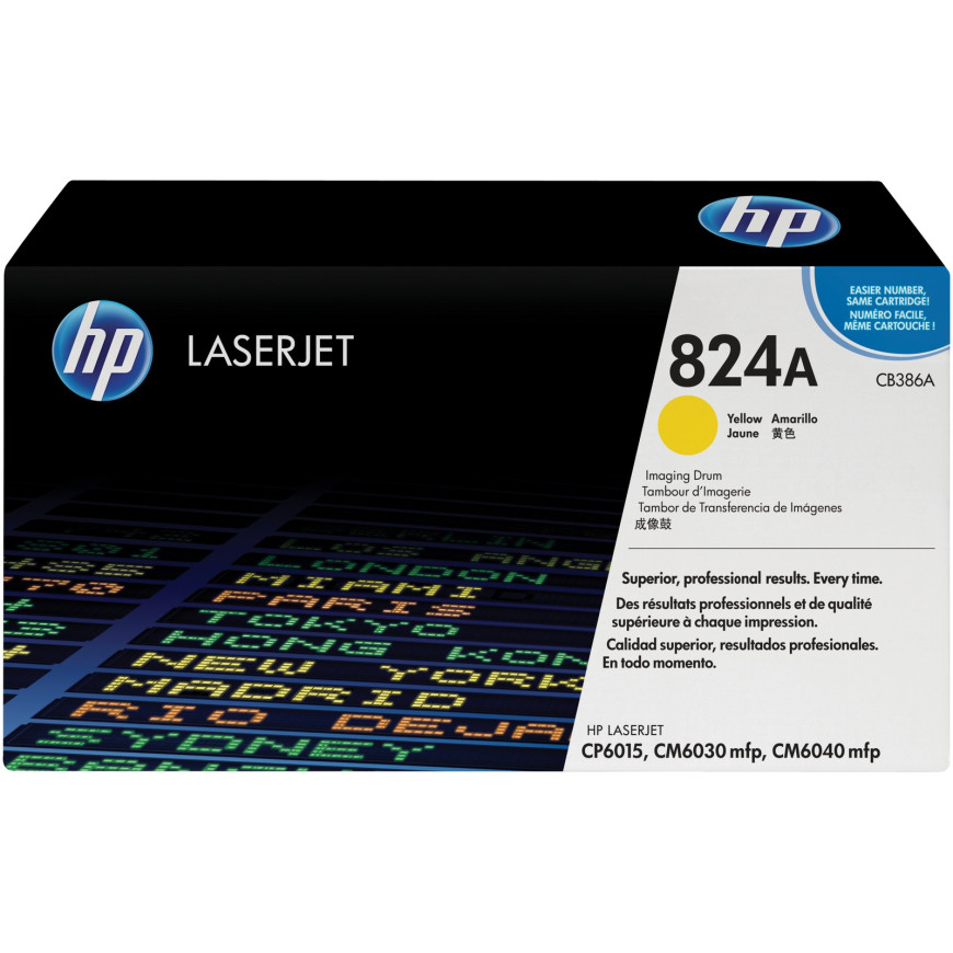 Tambour HP 824A jaune (CB386A) - d'imagerie HP LaserJet d'origine