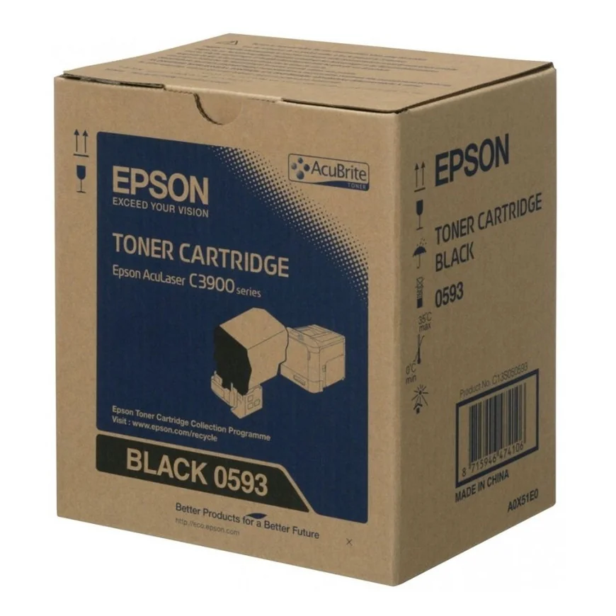 EPSON 0593 NOIR - TONER GRANDE CAPACITÉ EPSON D'ORIGINE (C13S050593)