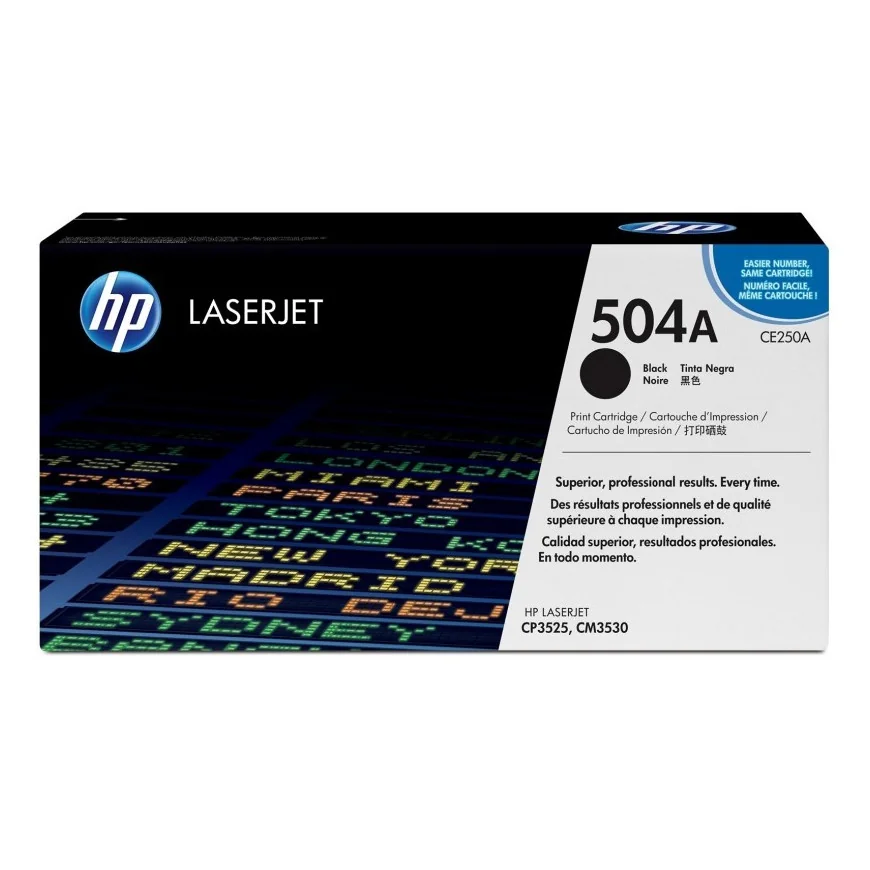 HP 504A NOIR (CE250A) - TONER HP LASERJET D'ORIGINE