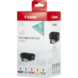 Multipack de 5 cartouches d'encre Canon PGI-9 PBK/C/M/Y/GY