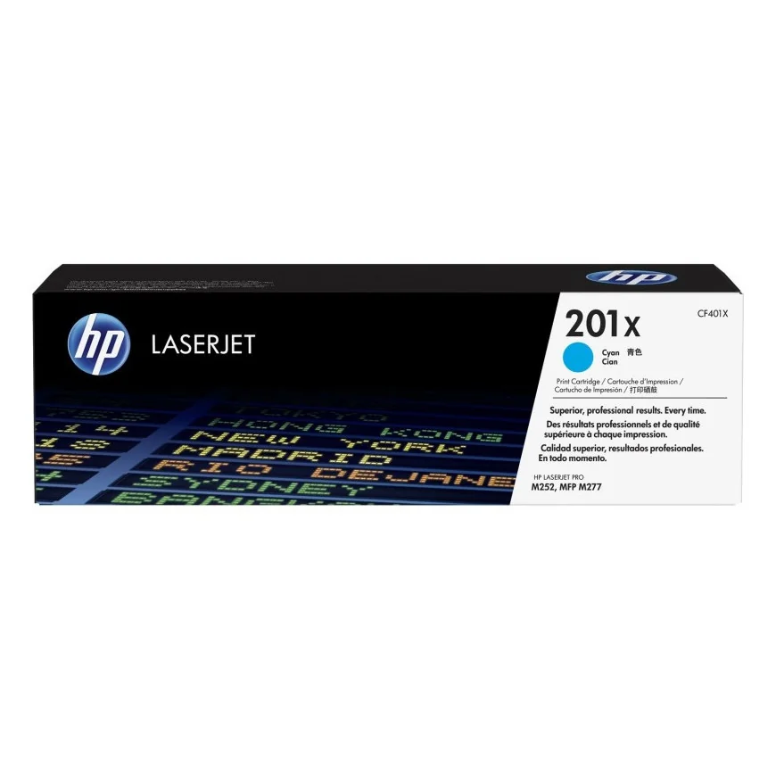 HP 201X CYAN (CF401X) - TONER GRANDE CAPACITÉ HP LASERJET D'ORIGINE