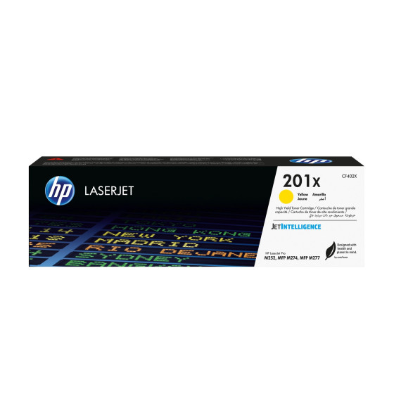 Toner HP 201X jaune (CF402X) - grande capacité HP LaserJet d'origine