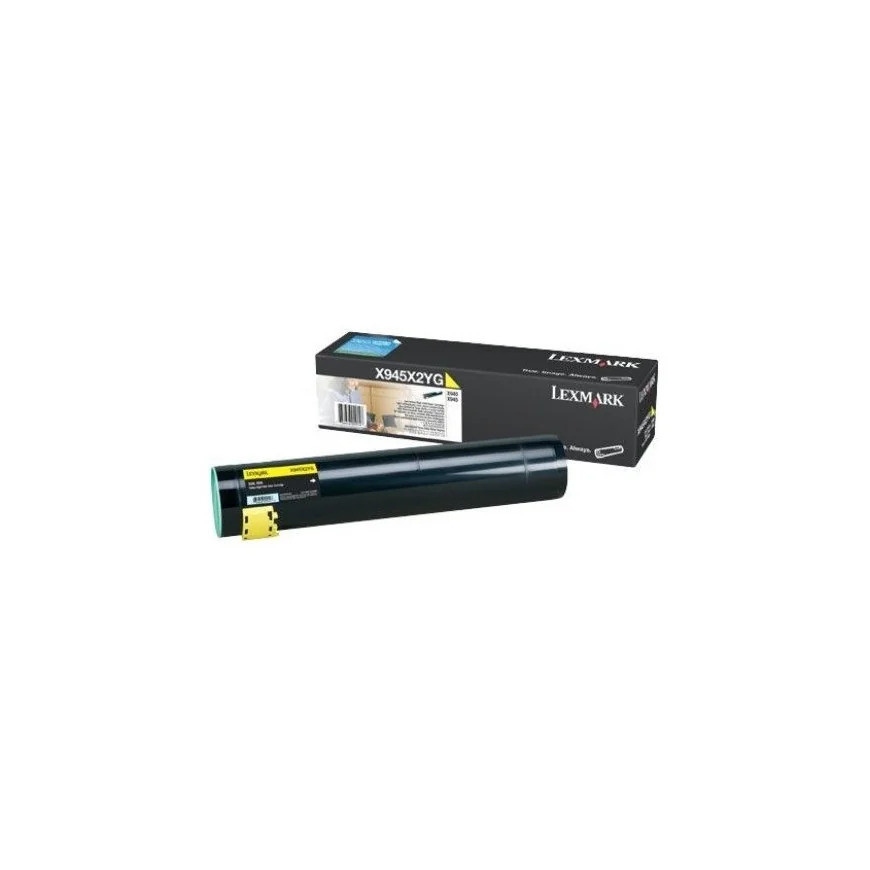 Cartouche toner Lexmark haute capacité (22K) X940E, X945E jaune (X945X2YG)
