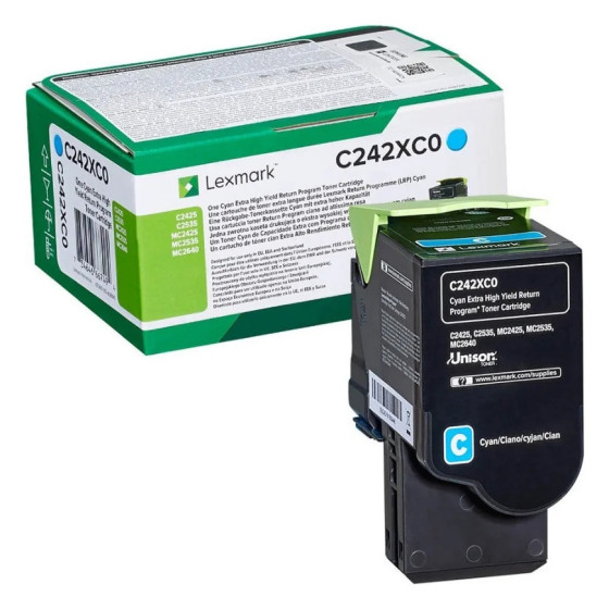 Toner Lexmark cyan (C245XC0) - Lexmark programme de retour - 3500