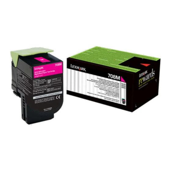 Toner d'origine Lexmark magenta 702M - 1000 pages standard (70C80M0)