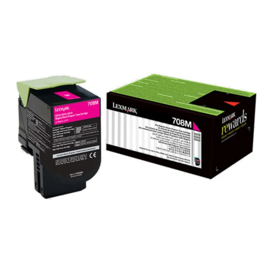 Toner d'origine Lexmark magenta 702M - 1000 pages standard (70C80M0)