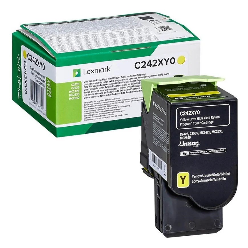 LEXMARK JAUNE (C245XY0) - TONER LEXMARK PROGRAMME DE RETOUR - 3500