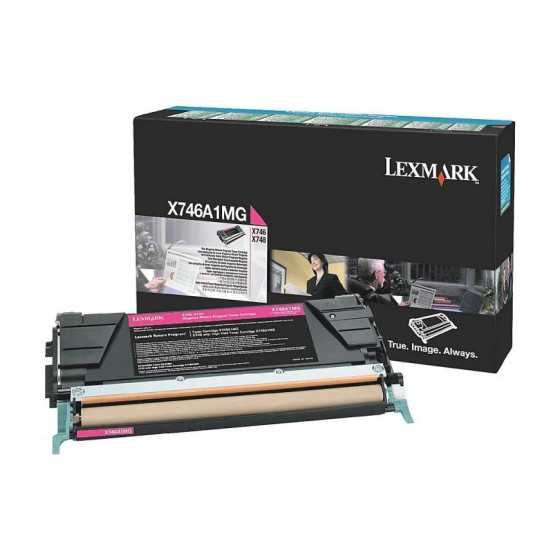 Cartouche de toner Lexmark magenta X746, X748 (X746A1MG)