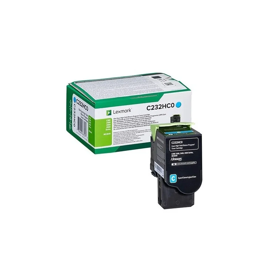 LEXMARK CYAN (C235HC0) - TONER LEXMARK PROGRAMME DE RETOUR - 2300