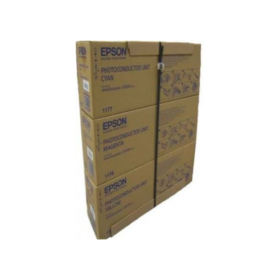 Epson Pack 3 Photoconducteurs Couleur (CMJ) – Bloc photoconducteur haute capacité (C13S051175CP)