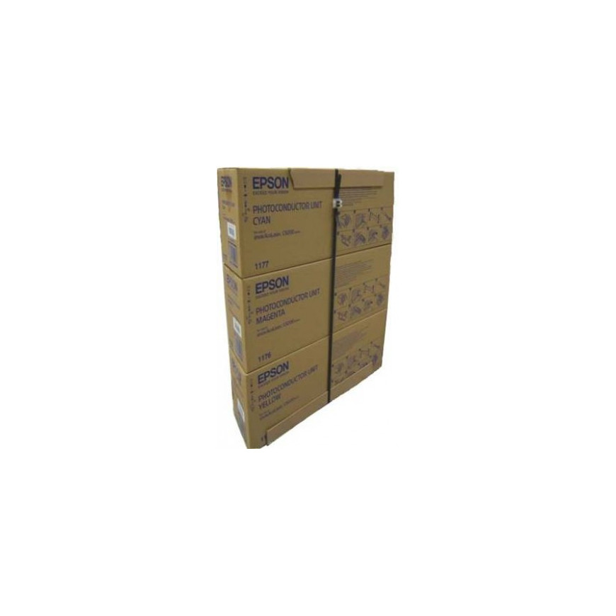 Epson Pack 3 Photoconducteurs Couleur (CMJ) – Bloc photoconducteur haute capacité (C13S051175CP)