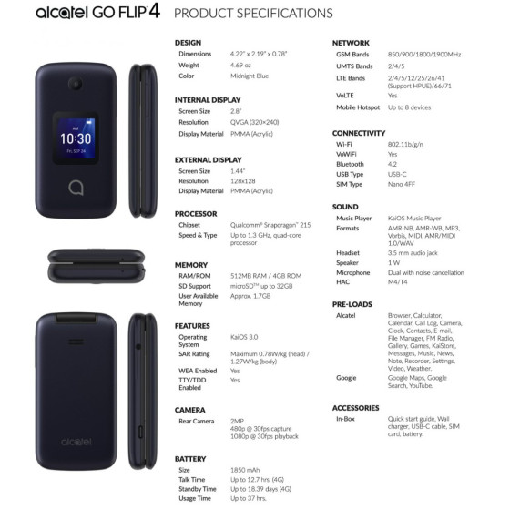 alcatel Go Flip 4
