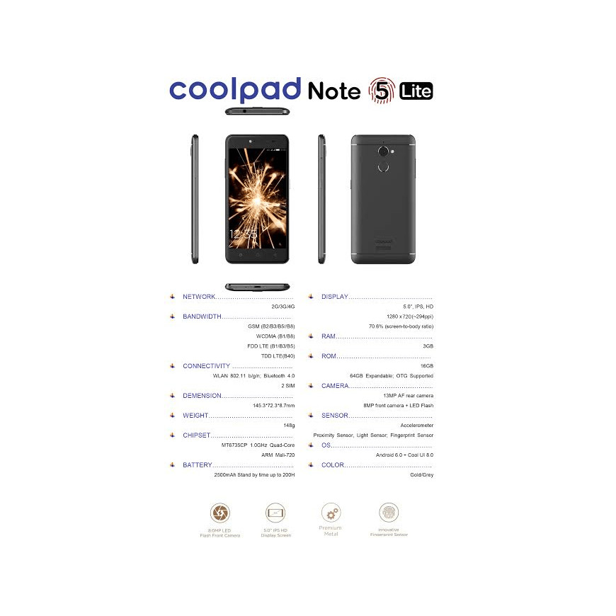 Coolpad Note 5 Lite