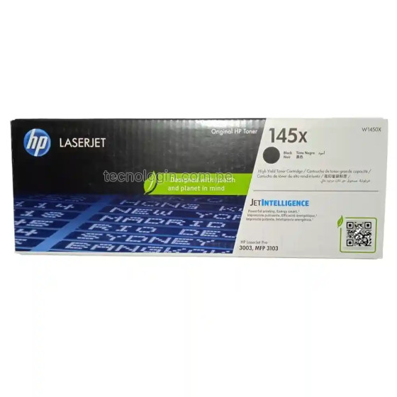 Toner HP 145X Noir - HP d'origine (W1450X)