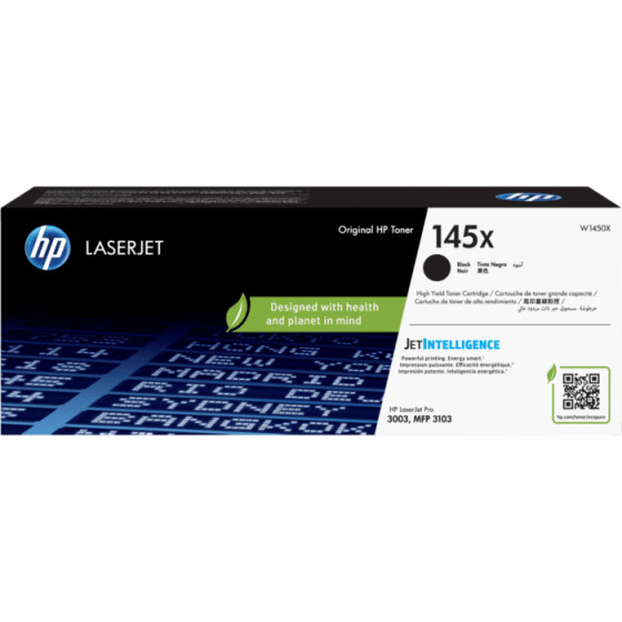 Toner HP 145X Noir - HP d'origine (W1450X)