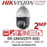 Caméra HIKVISION Externe PTZ 2MP 25X IP66, IR100m 12M (DS-2AE4225TI-D)