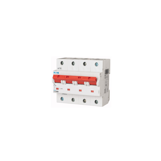 Disjoncteur modulaire Eaton 4P C 100A 20kA (PLHT-C100/4)