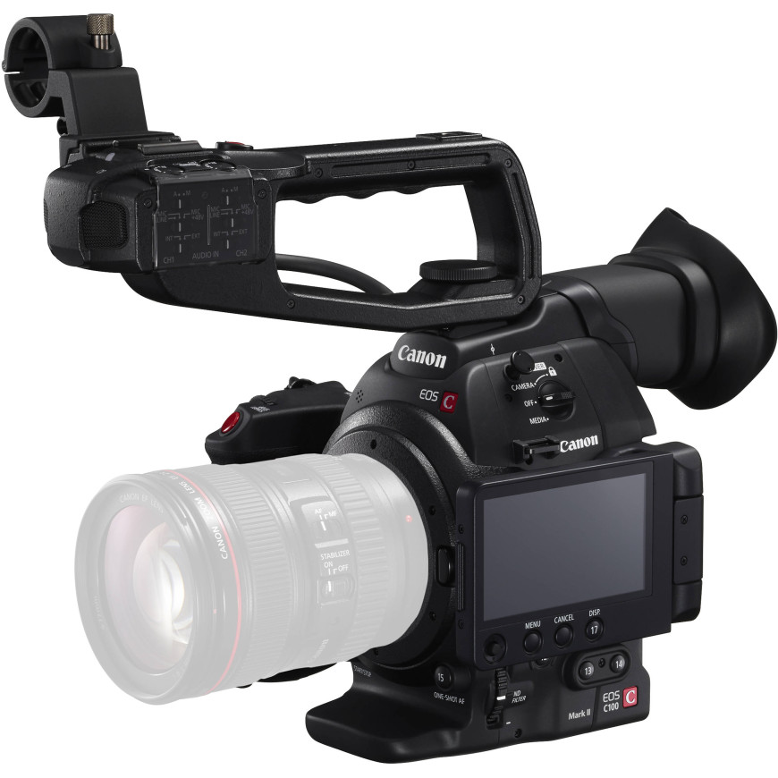 Canon Camera Cinema EOSC100+OBJECTIF EF-S18-55MMF3.5-5.6ISII (6340B003AB)