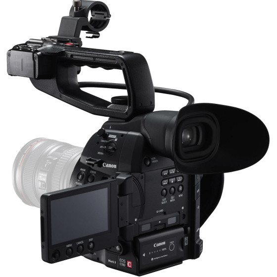 Canon Camera Cinema EOSC100+OBJECTIF EF-S18-55MMF3.5-5.6ISII (6340B003AB)