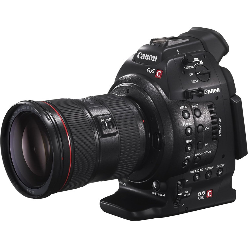Canon Camera Cinema EOSC100+OBJECTIF EF-S18-55MMF3.5-5.6ISII (6340B003AB)
