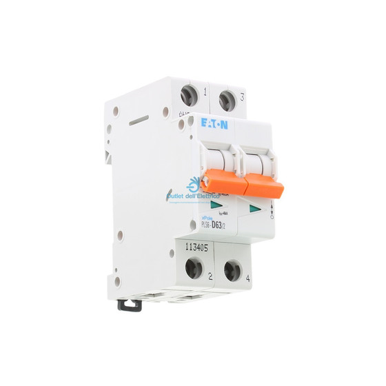 Disjoncteur modulaire 2P D 63A 6KAPLS6-D63/2