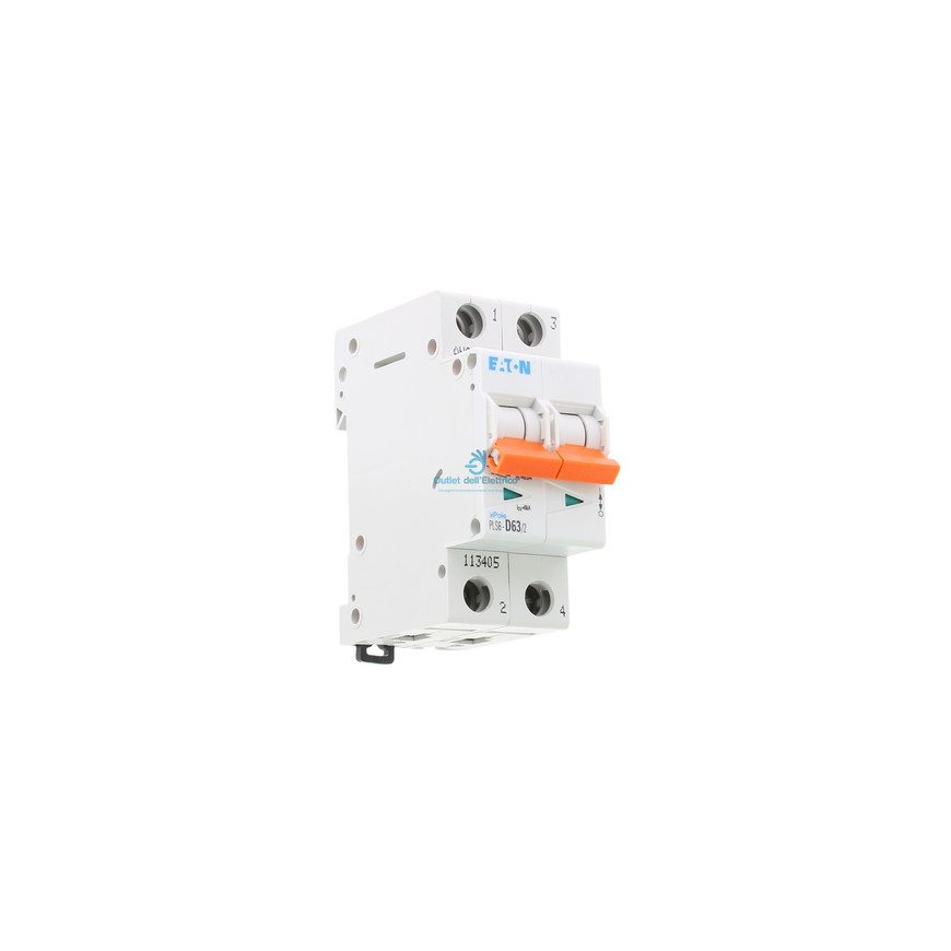 Disjoncteur modulaire 2P D 63A 6KAPLS6-D63/2
