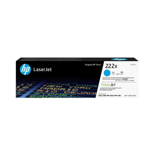 Toner HP 222X Cyan - HP d'origine (W2221X)