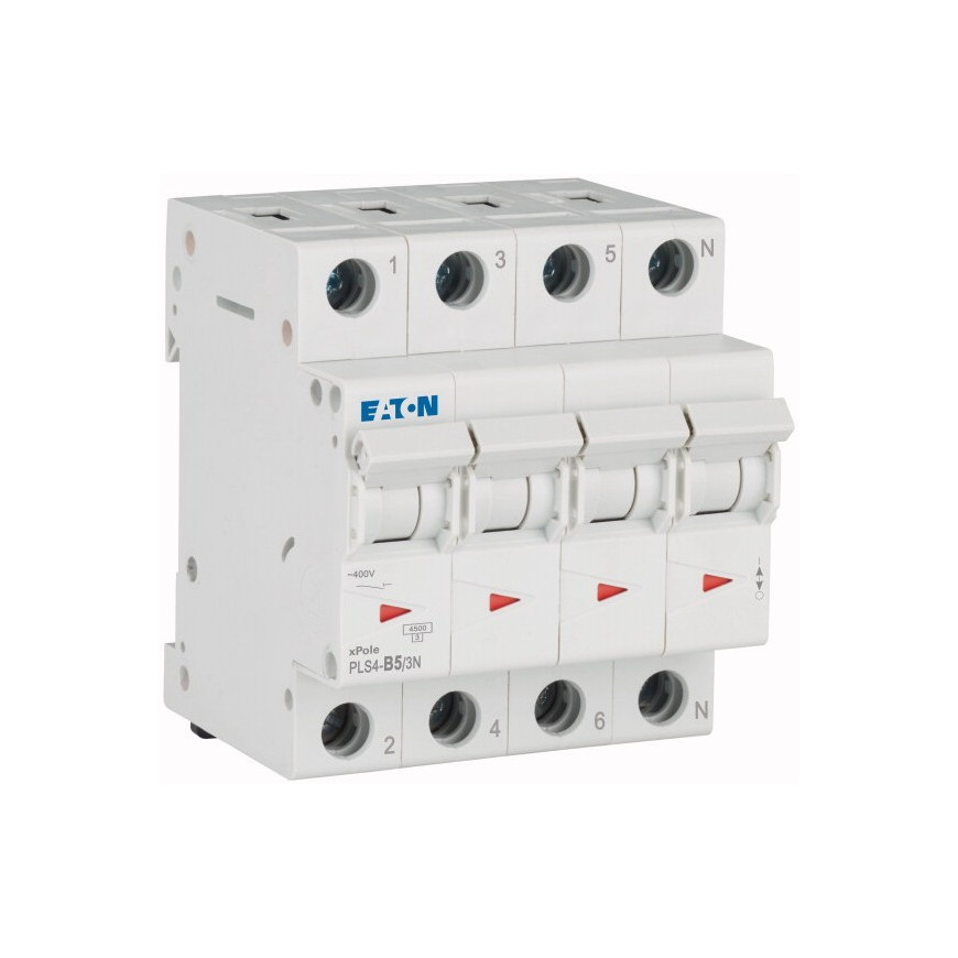 Disjoncteur modulaire 3P C 50A 6KA (PLS6-C50/3-MW)