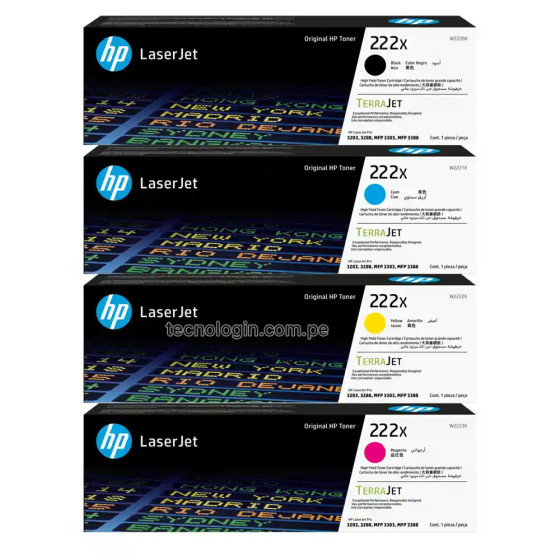 Toner HP 222X Noir - HP d'origine (W2220X)