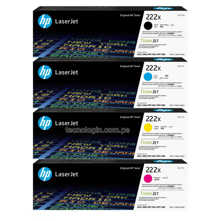 Toner HP 222X Noir - HP d'origine (W2220X)