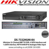 HIKVISION DVR Up to 8MP 32Canaux 4HDD 12M (DS-7332HUHI-K4)