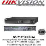 HIKVISION DVR Up to 8MP 32Canaux 4HDD 12M (DS-7332HUHI-K4)