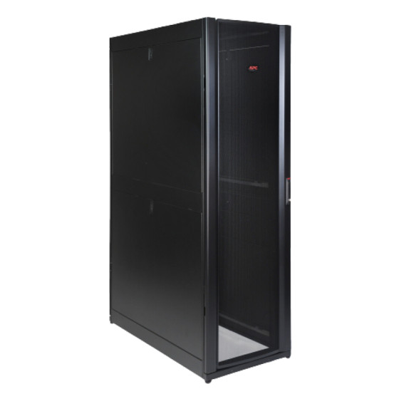 NetShelter SX 42U/600mm/1200mm Enclosure with Roof and Sides Black