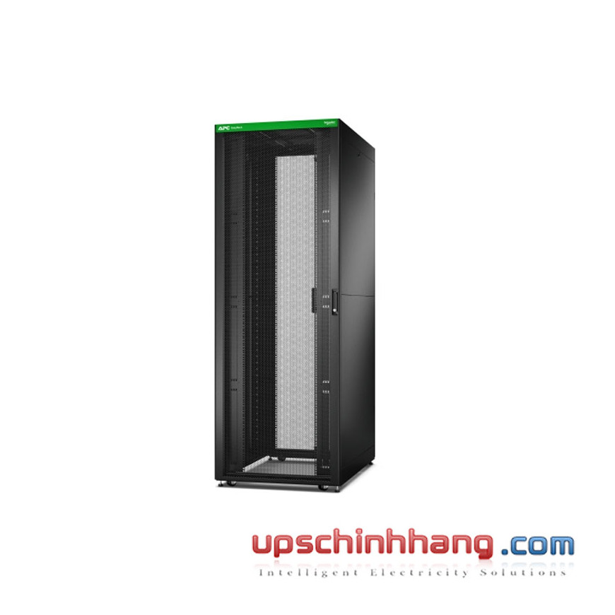 Easy Rack 800mm/48U/1100mm with Roof, Side panel,castors,feet and 4 Brackets, No Bottom, black