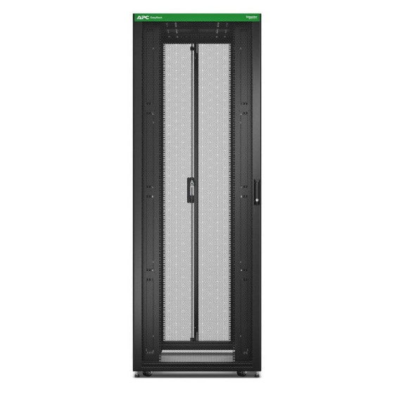 Easy Rack 800mm/48U/1100mm with Roof, Side panel,castors,feet and 4 Brackets, No Bottom, black