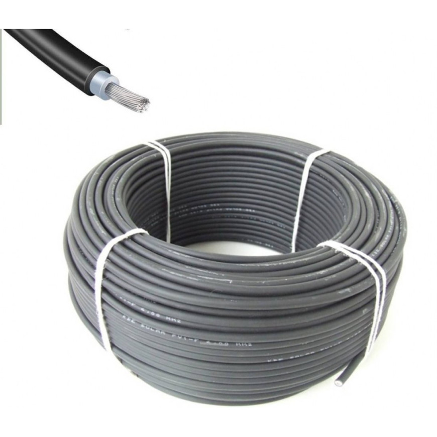 KBE Câble solaire UV 1*6 mm² 1500VDC Rouge (PV-CS6R02)