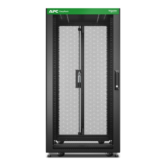 Easy Rack 600mm/24U/800mm , with Roof, Side panel,castors,feet and 4 Brackets, No Bottom, black