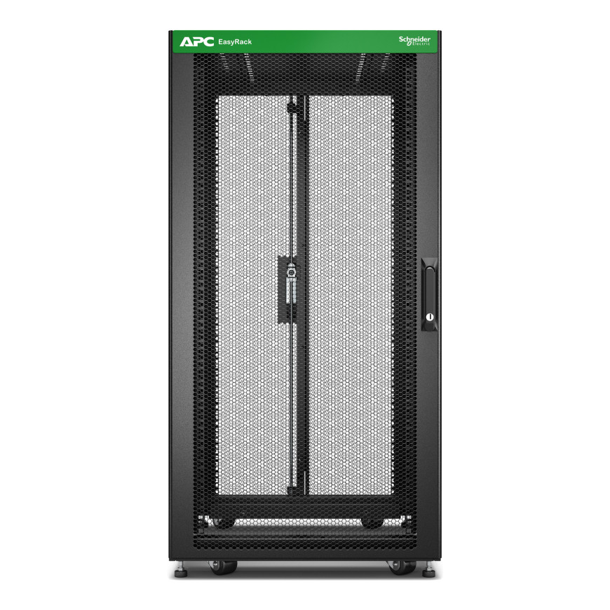 Easy Rack 600mm/24U/800mm , with Roof, Side panel,castors,feet and 4 Brackets, No Bottom, black