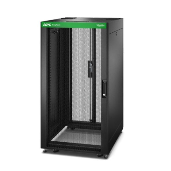 Easy Rack 600mm/24U/800mm , with Roof, Side panel,castors,feet and 4 Brackets, No Bottom, black