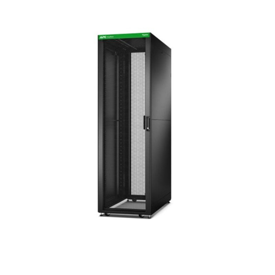 Easy Rack 800mm/42U/800mm with Roof, Side panel,castors,feet and 4 Brackets, No Bottom, black