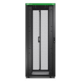 Easy Rack 800mm/42U/800mm with Roof, Side panel,castors,feet and 4 Brackets, No Bottom, black
