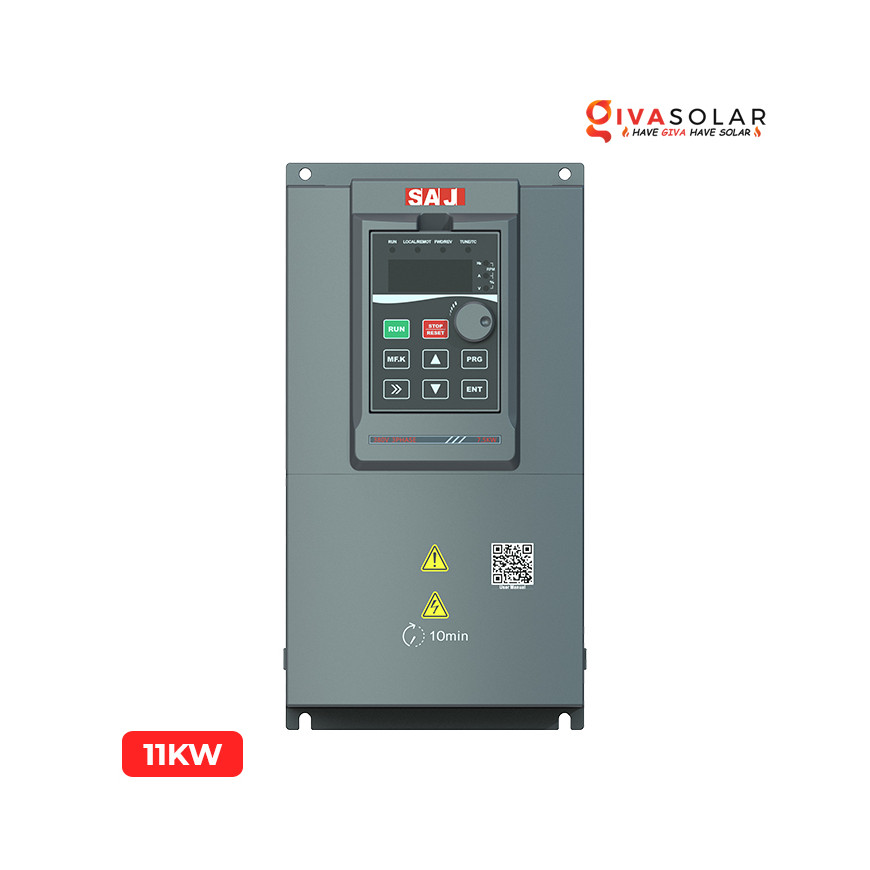SAJ Solar Pump Inverter 3 phs/380V ,Rated AC 11kW, In: 25A 18M (PDS33-4T011B-E)