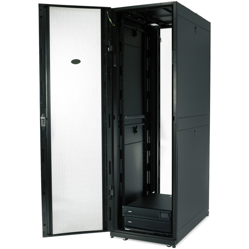 NetShelter SX 42U 750mm Wide x 1200mm Deep Enclosure with Sides Black
